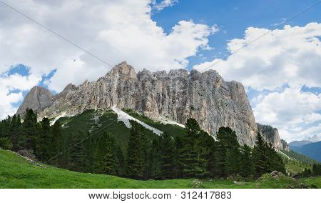 The Rosengarten Group (catinaccio) - A Massif In The Dolomites Of Northern Italy