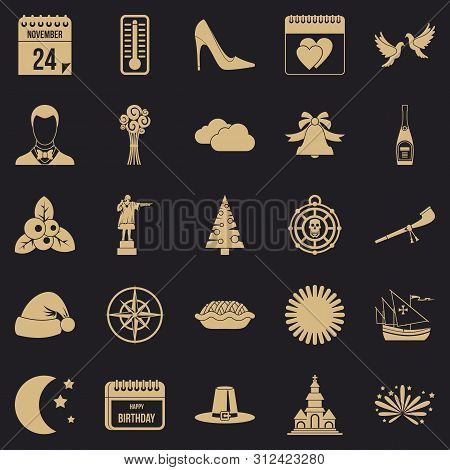 Playday Icons Set. Simple Set Of 25 Playday Icons For Web For Any Design