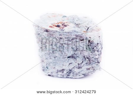 Macro Mineral Stone Copper On White Background