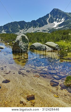 Landscape With Sivrya Peak And Banski Lakes, Pirin Mountain, Bulgaria