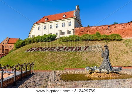 Grudziadz, Poland - July 18, 2019: Old Town Of Grudziadz With Beautiful Architecture In Sunny Day