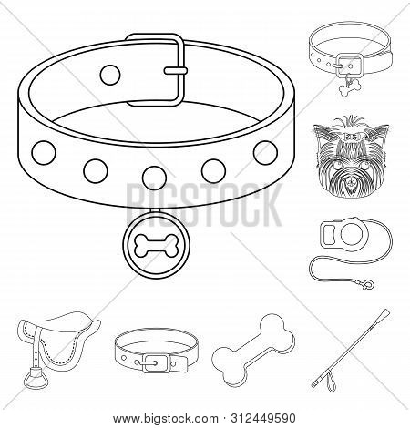 Bitmap Design Of Pet And Accessories Logo. Set Of Pet And Shop Stock Symbol For Web.