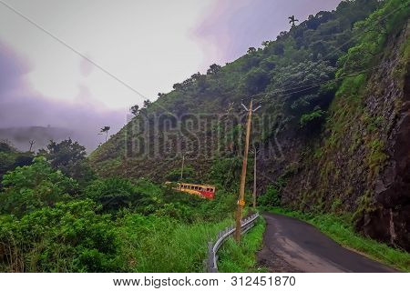 Kerala State Transport Corporation Bus At Vagamon Road