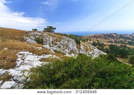 Plateau Ai-petri Late Summer / Nature Mountains Landscape Republic Of Krym
