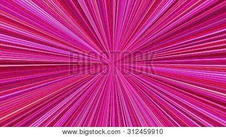 Pink Hypnotic Abstract Ray Burst Background - Vector Design From Striped Rays