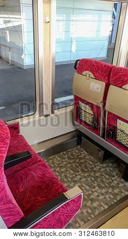 Niigata, Japan. Aug 03, 2017 : East Japan Railway Gono Line Resort Shirakami Sightseeing Train In Ak