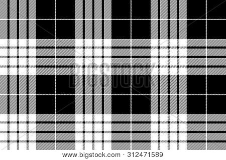 Cameron Clan Tartan Diagonal Check Plaid Seamless Pattern. Vector Illustration.