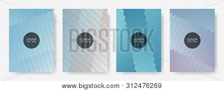 Gradient Zig Zag Stripes Texture Vector Backgrounds For Booklet Covers. Minimal Zig Zag Gradient Lin