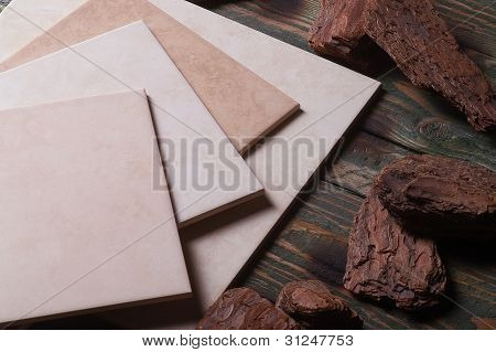 still life ceramic tile