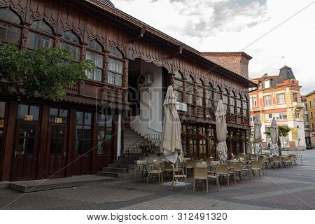 Plovdiv, Bulgaria -may 6, 2019: Entrance In Djumaya Mosque Or Ulu Mosque, Is A Precious Architectura