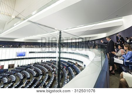 Plenary Session Of The European Parliament In Strasbourg