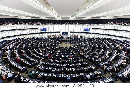 Plenary Room Of The European Parliament