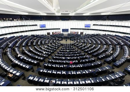 Plenary Room Of The European Parliament