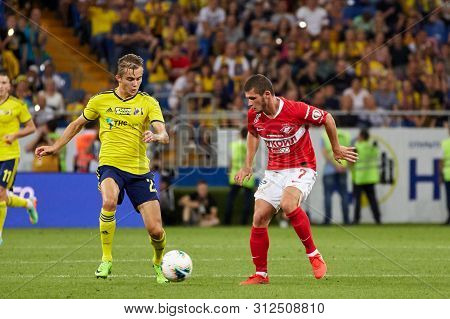 Rostov-on-don, Russia - July 20, 2019: Ayaz Guliev Of Fc Spartak Moscow In Action During The Russian