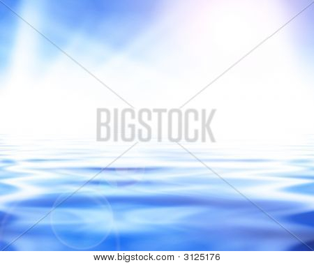 Smuk solopgang Over havet