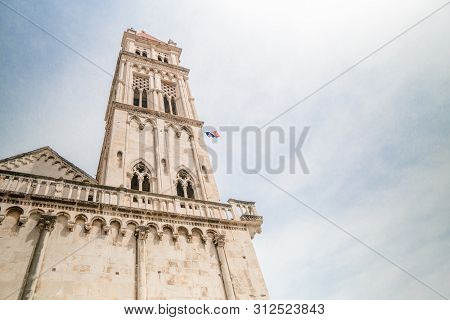 Tower Of The Church Of Saint Lovre In Trogir, Croatia