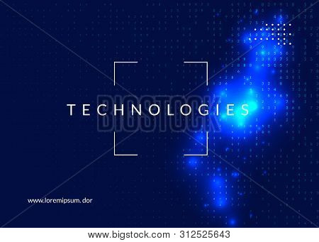 Big Data Background. Technology For Visualization, Artificial Intelligence, Deep Learning And Quantu