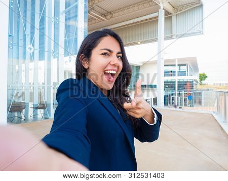 Cheerful Excited Hr Manager Offering Fancy Vacancy And Attracting Candidates. Cheerful Beautiful You
