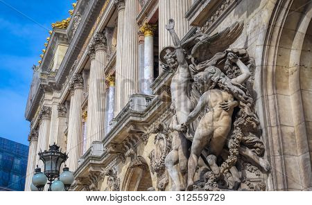 Paris, France - April 21, 2019 - The Palais Garnier Is A 1,979-seat Opera House, Which Was Built Fro