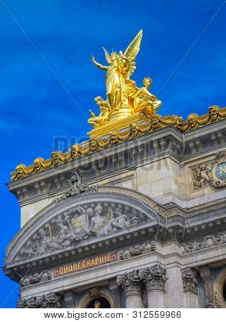 Paris, France - April 21, 2019 - The Palais Garnier Is A 1,979-seat Opera House, Which Was Built Fro