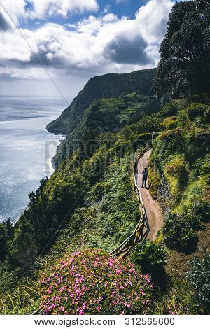 Northeast Of The Island Of Sao Miguel In The Azores. Viewpoint Of Ponta Do Sossego. Amazingly Point 