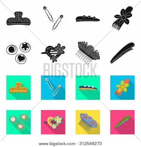 Vector Design Of Beauty And Fashion Icon. Collection Of Beauty And Female Vector Icon For Stock.