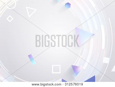 Creative Abstract Background.light Circles. Rounds. Concept Modern Template Layout. Geometric Shapes