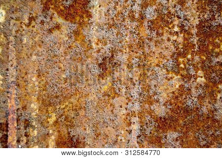 Rusty Metal Background With Streaks Of Rust. Rust Stains. The Metal Surface Rusted Spots.metal Rust 