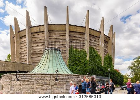 Wroclaw, Poland - July 16, 2019: Round Building Of The Raclawice Panorama (panorama Raclawicka), A M