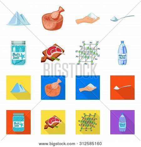Vector Design Of Cooking And Sea Icon. Set Of Cooking And Baking Vector Icon For Stock.