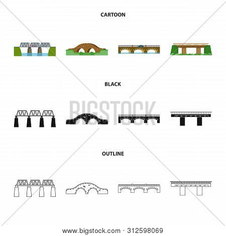 Vector Illustration Of Connection And Design Icon. Set Of Connection And Side Stock Vector Illustrat