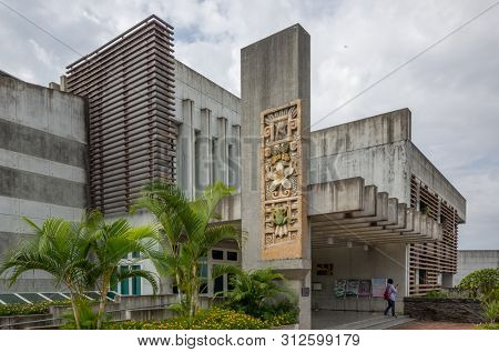 Changhua, Taiwan - July 13th, 2019: modern style architecture of National Changhua Living Art Center at Changhua city, Taiwan, Asia
