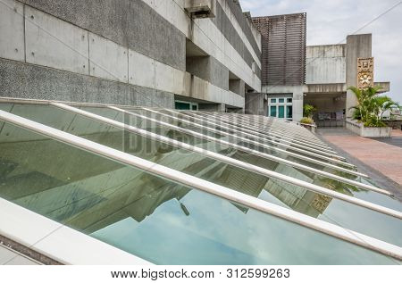 Changhua, Taiwan - July 13th, 2019: modern style architecture of National Changhua Living Art Center at Changhua city, Taiwan, Asia
