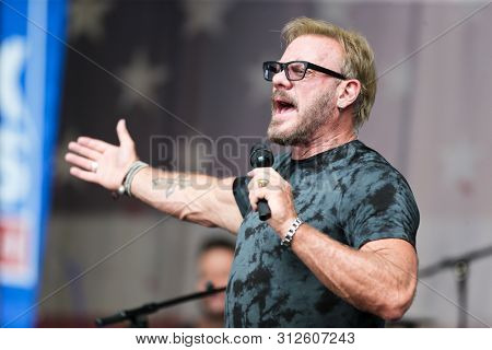 NEW YORK - JUL 19: Phil Vassar performs during 'Fox & Friends' All-American Summer Concert Series on July 19, 2019 in New York City. 