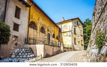 The Castle In Brescia Lombardy In Italy