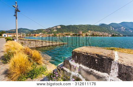 Paratico And Sarnico On The Lago D Iseo In Lombardy Italy
