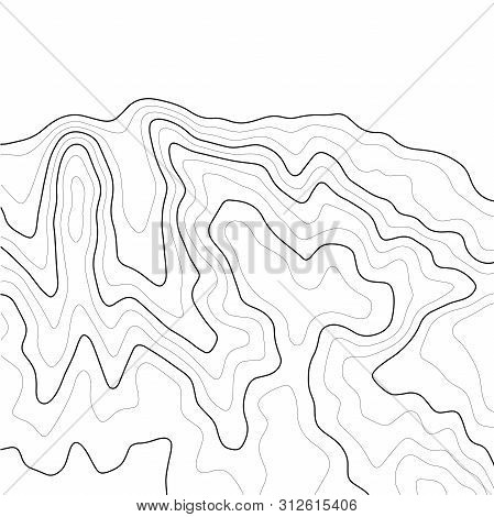 Topographic Map Contour Background. Line Topographic Map Contour Background. Art Design Contour Back