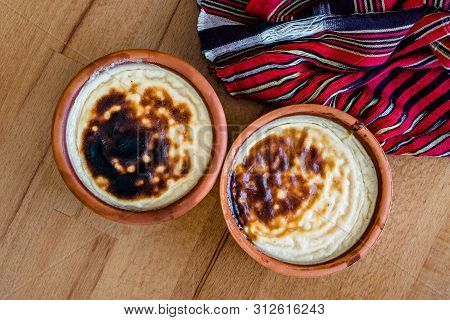 Turkish Dssert Rice Pudding Sutlac / Custard