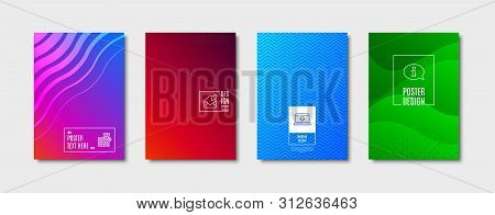 Internet Downloading Sign. Poster Design, Cover Template. Information, Loan House And Open Mail Line
