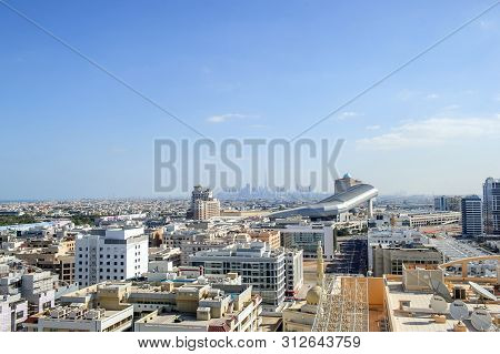 Dubai,uae. 25 Of March,2022: View Of Dubai Barsha Area In The Morning Time.