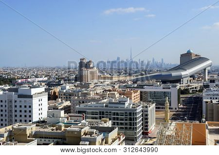 Dubai,uae. 25 Of March,2022: View Of Dubai Barsha Area In The Morning Time.