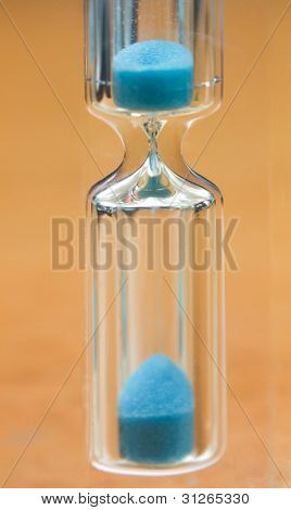 Hourglass With Blue Sand