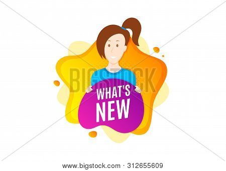 Whats New Symbol. Cut Out People Badge. Special Offer Sign. New Arrivals Symbol. Dynamic Shape Offer