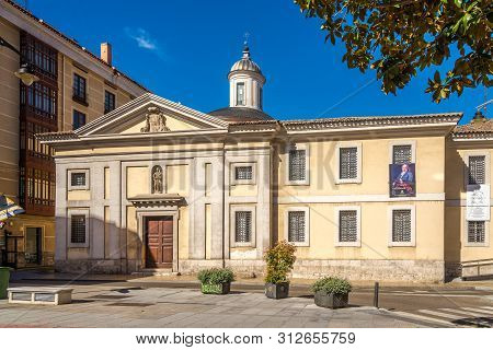 Valladolid,spain - May 13,2019 - View At The Building Of Maonastery Santa Ana In Valladolid. Vallado
