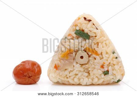 Onigiri, Japanese Food, Japanese Rice Ball, Rice Triangle With Takikomi Gohan