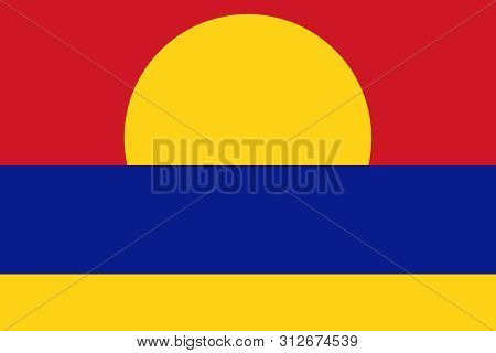 Flag Of Palmyra Atoll. Vector Illustration. World Flag