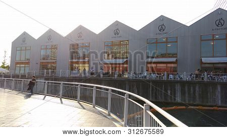Aomori, Japan - April 27th, 2017: A-factory Is A Duty-free Market-style Shopping Center Selling Loca