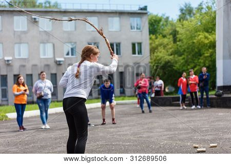 Novokuznetsk. Russia. 08.06.2019. Competitions In National Games Of Small Peoples Of Siberia. Shoria