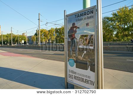 COLOGNE, GERMANY - CIRCA SEPTEMBER, 2018: an advertisement poster seen in Cologne, Germany.