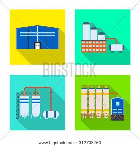 Vector Design Of Architecture And Technology Sign. Set Of Architecture And Building Stock Vector Ill